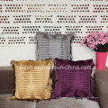 Coussins haut de gamme de sofa de mode d&#39;oreiller frangée européenne avec la ride